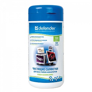 Чистящие салфетки для мониторов Defender CLN 30102